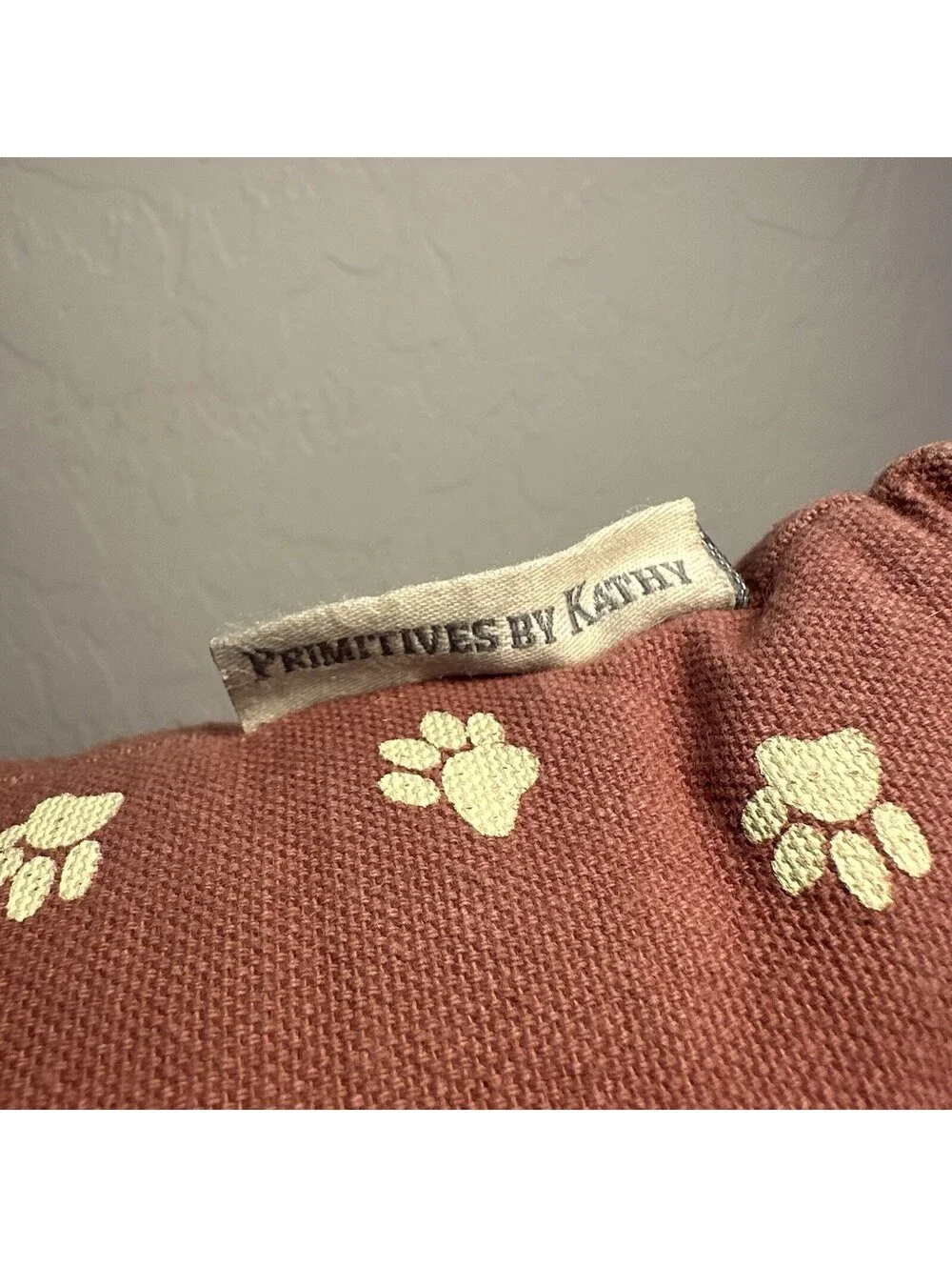 Primitive By Kathy Funny My Dog & I Talk About You Mini Decorative Throw Pillow